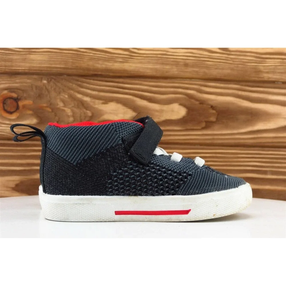 Carter's Toddler Boys 7 Medium Black Fashion Sneakers Fabric‎ Knight 2